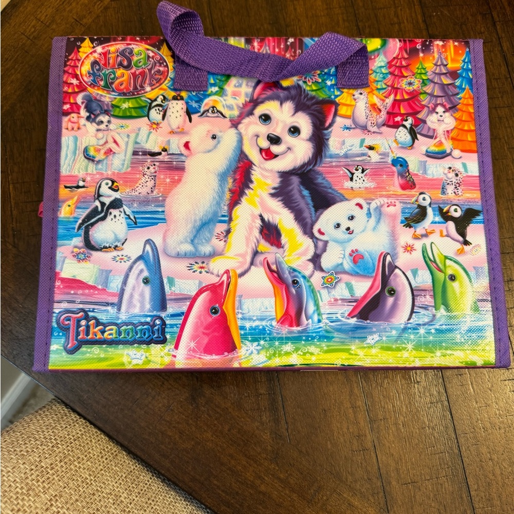Lisa Frank Tikanni Trifold Portfolio On The Go Portfolio With Coloring Book